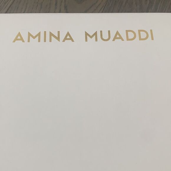 Amina Muaddi Empty Shoe Box for Heels Replacement Storage Gift Box 12”x8”x4” - Picture 5 of 10